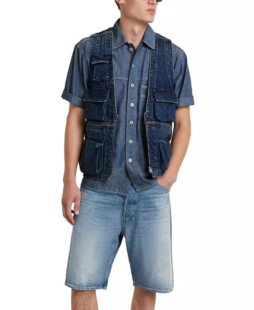 G-Star Raw Men's Straight-Fit Denim Vest 3