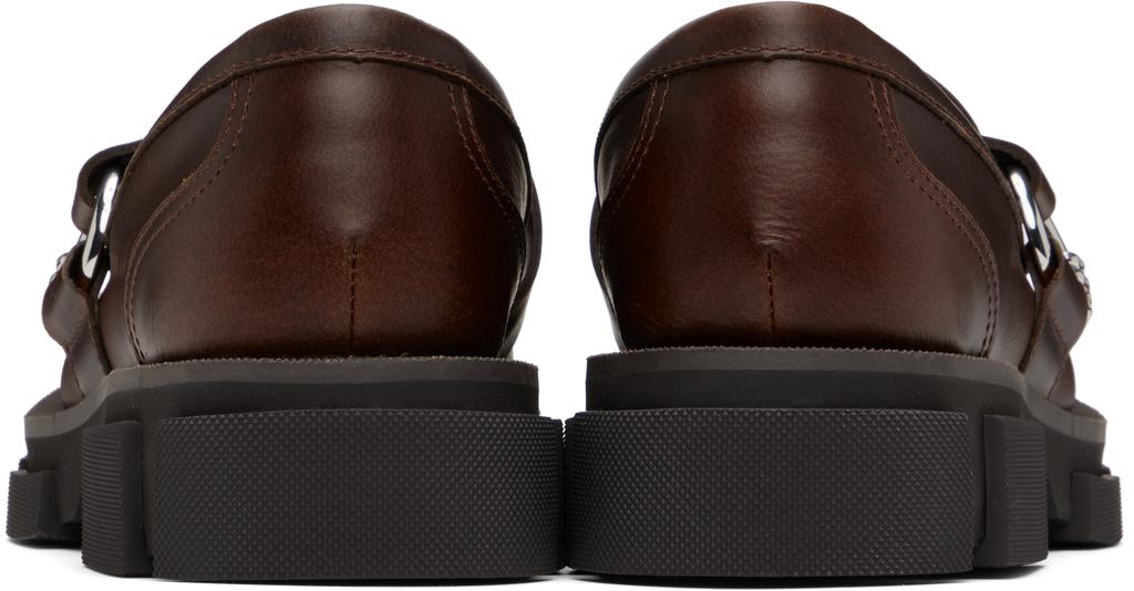 BOTH Brown Gao Pierced Loafers