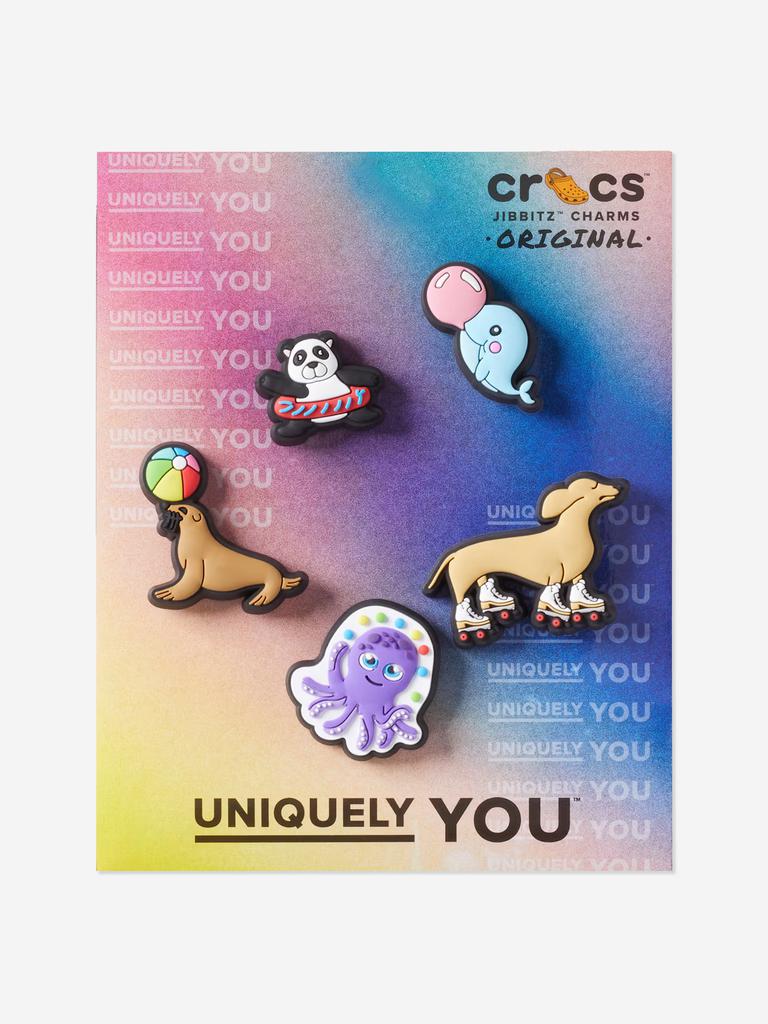 Crocs Kids Fun Animal Friends Jibbitz™ Charm 5 Pack in Multicolour