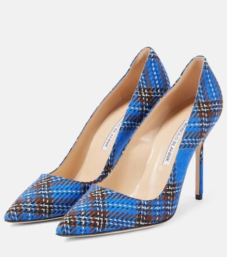 Manolo Blahnik BB 105 tartan pumps 4