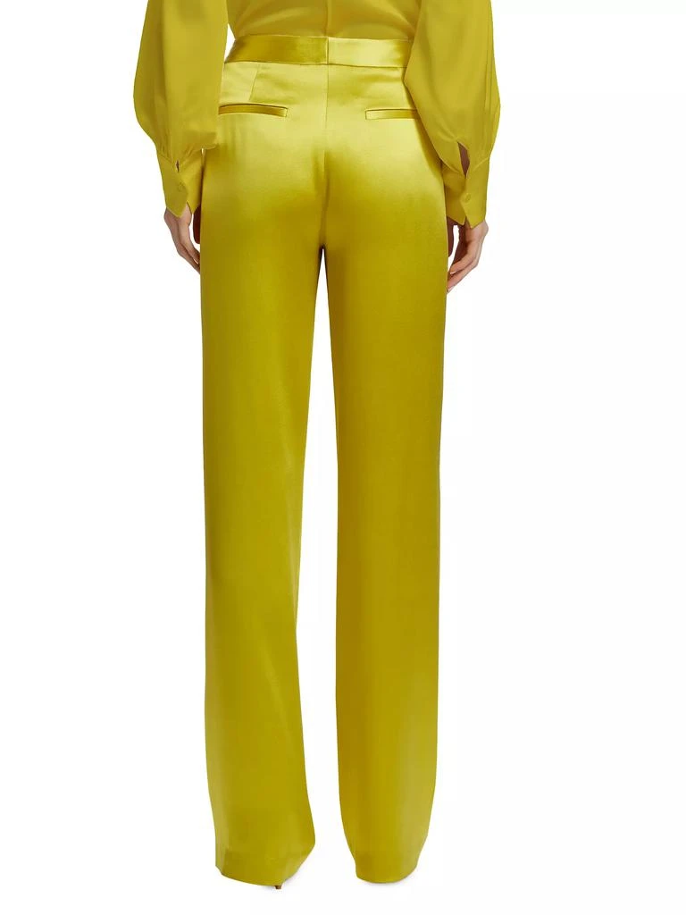 Adam Lippes Silk Pleated Wide-Leg Pants 5