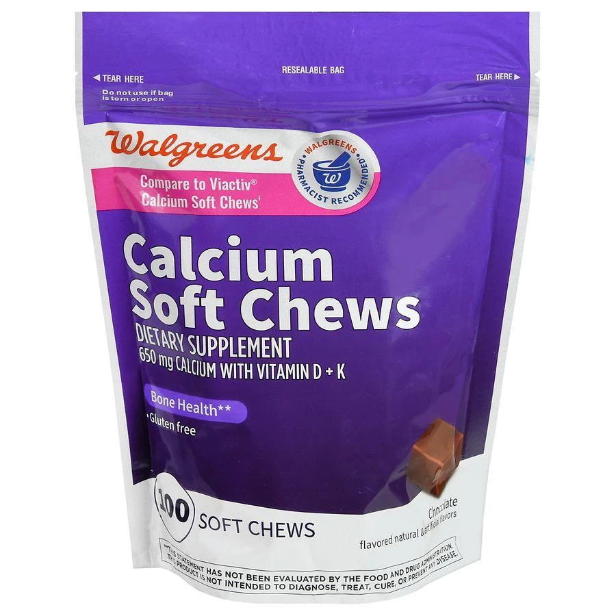 Walgreens Calcium Soft Chews Chocolate 1