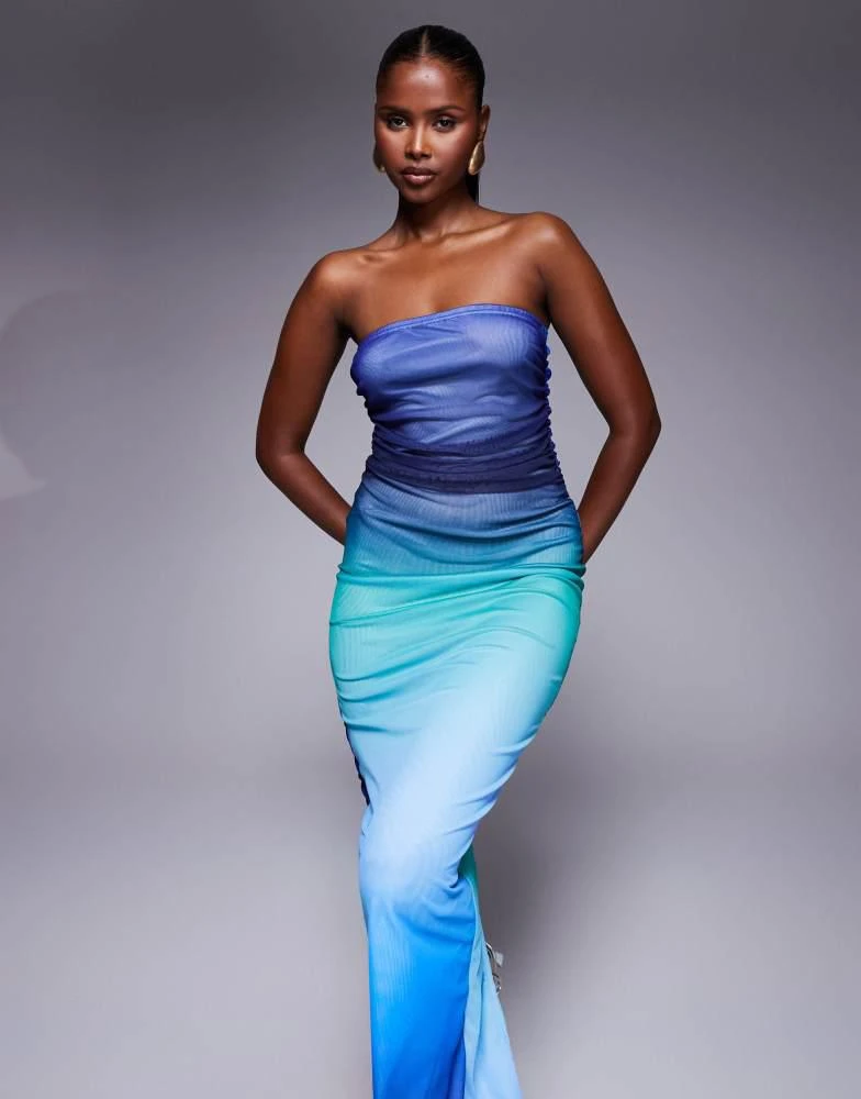 Missyempire mesh bandeau maxi dress in blue ombre  On Sale Now with Up to  16% Off | Discover Exclusive Deals & Savings at BeyondStyle  Authentic  Missyempire Home|women with Limited-Time Discounts,