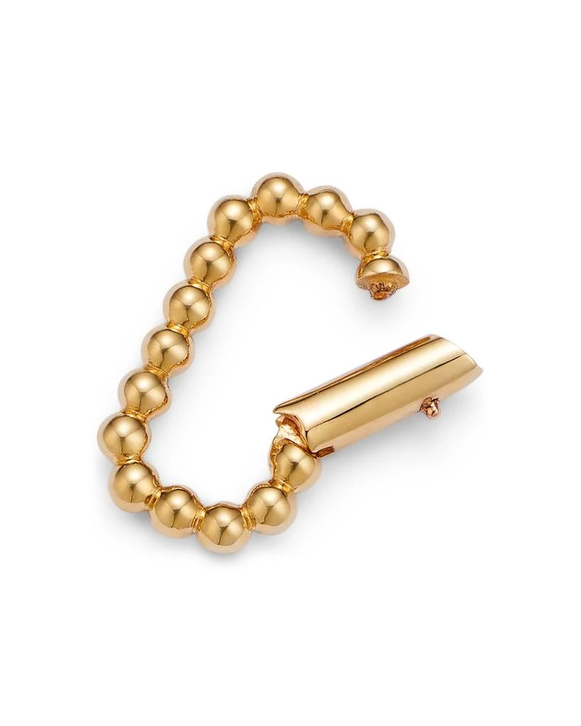 Moon 
Meadow 14K Yellow Gold Beaded Oval Charm Holder 2