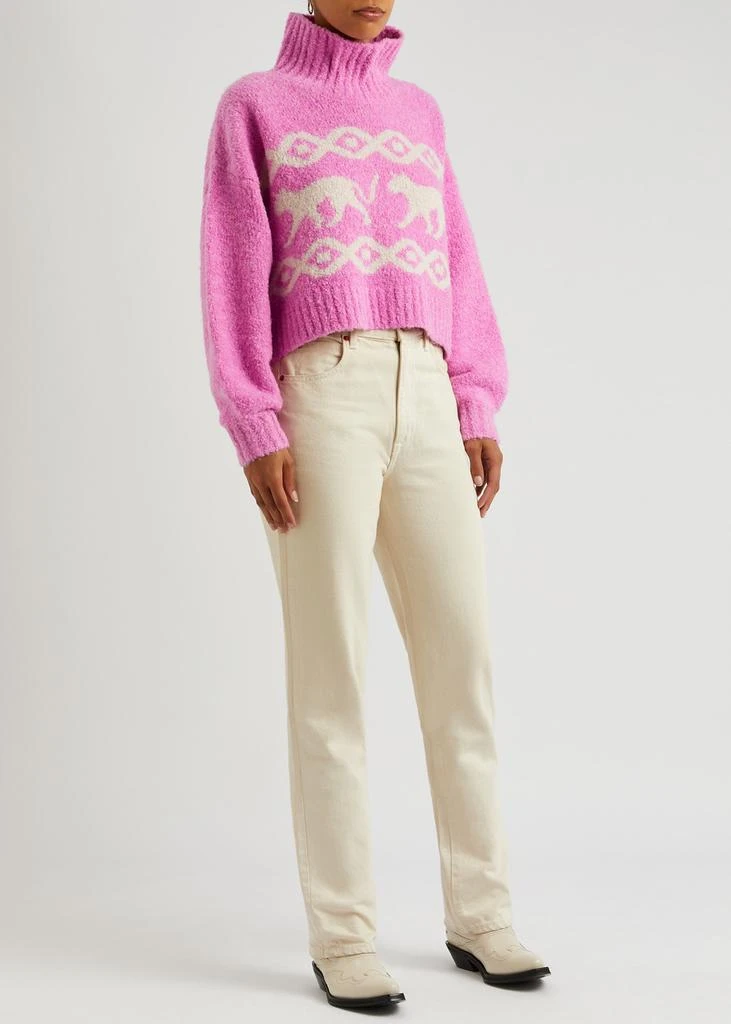 Kitri Yara bouclé-knit jumper 4