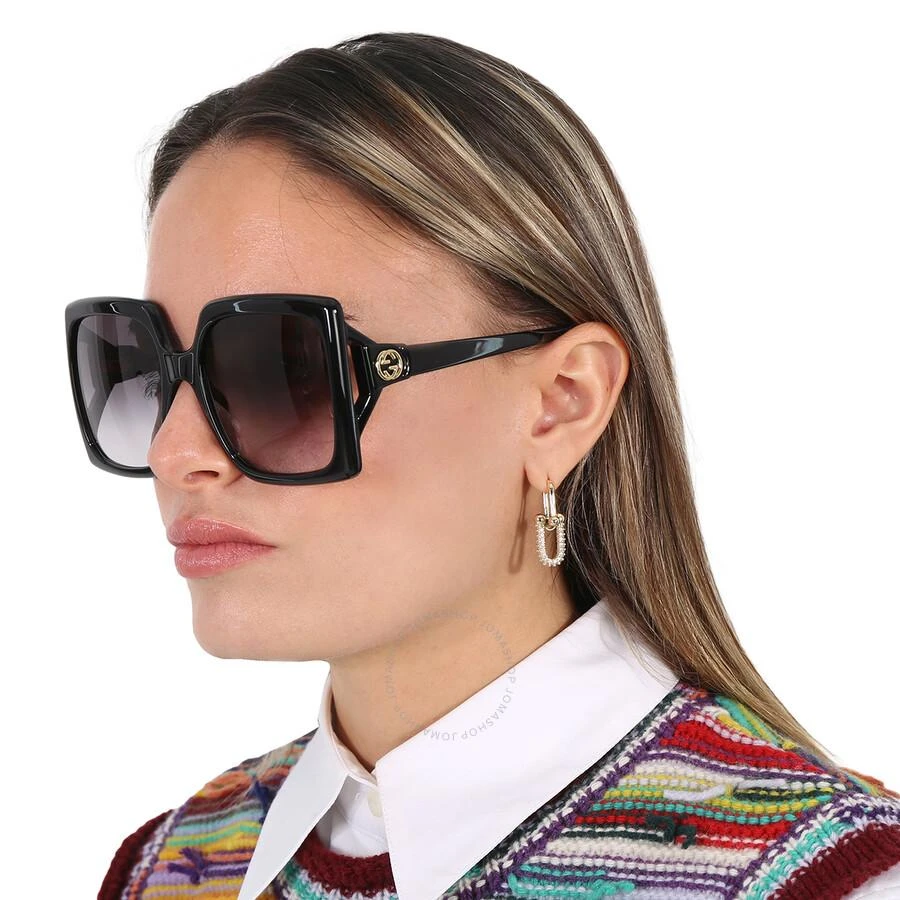 Gucci (Gradient Grey Oversized Ladies Sunglasses GG0876S 001 60 2
