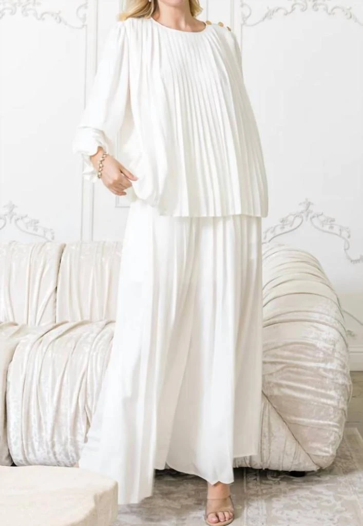 Joh Joh - Jackie Pleated 2 Piece Pant Set