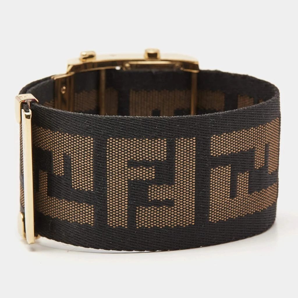 Fendi Fendi Black Gold Plated Stainless Steel Zip Code 1130G Women's Wristwatch 45.50 mm 4