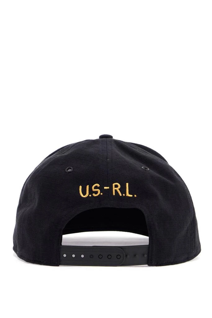 Ralph Lauren black cotton cap with embroidered patch and adjustable closure 2