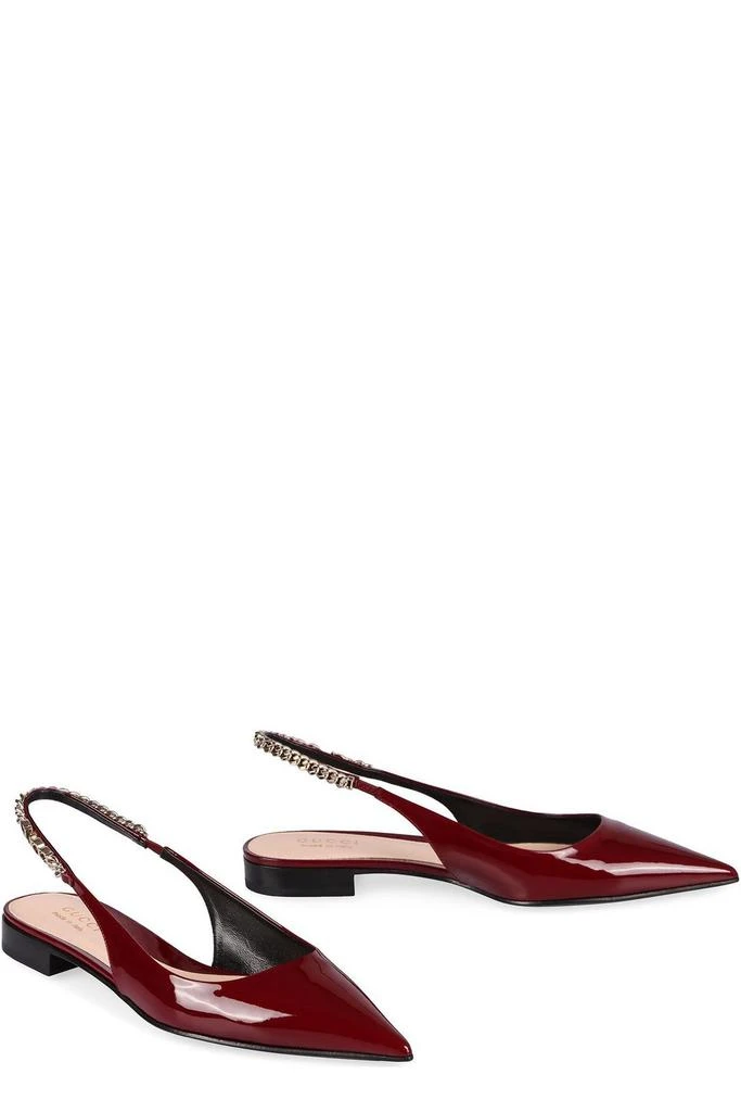 Gucci Gucci Pointed-Toe Slingback Flats 2