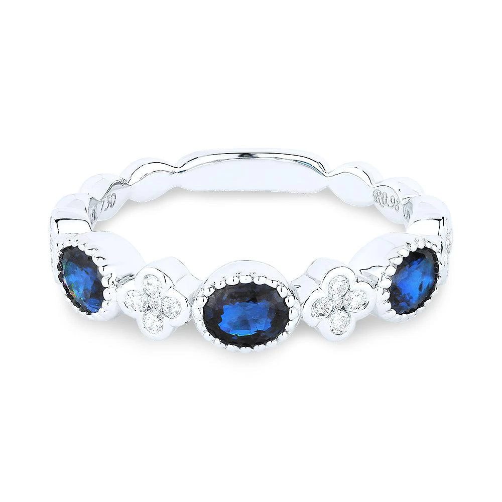 SSELECTS 14K White Gold,sapphire Ring 1