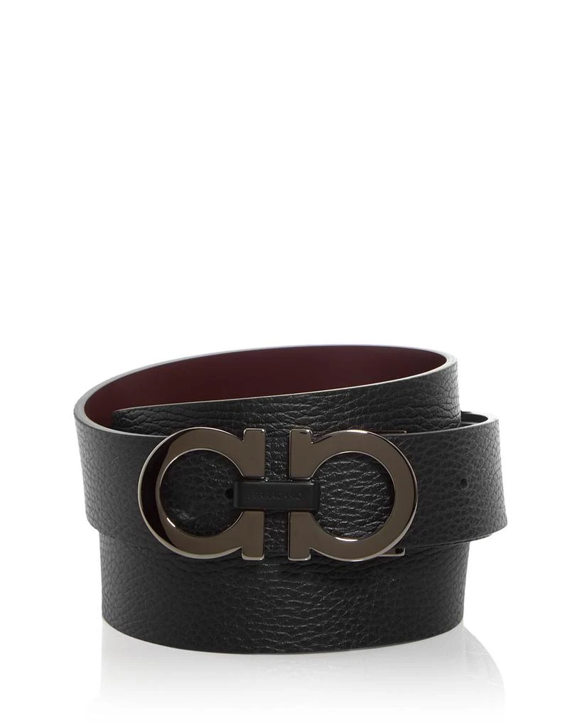 Salvatore Ferragamo Men's Double Gancini Reversible Leather Belt 2
