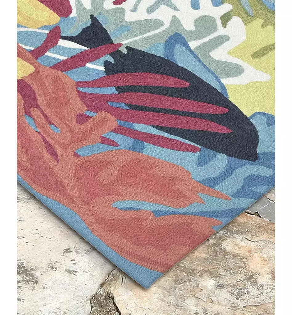 Liora Manne
 Ravella 2275 Ocean View Blue 5
 Indoor/Outdoor Round Area Rug 3