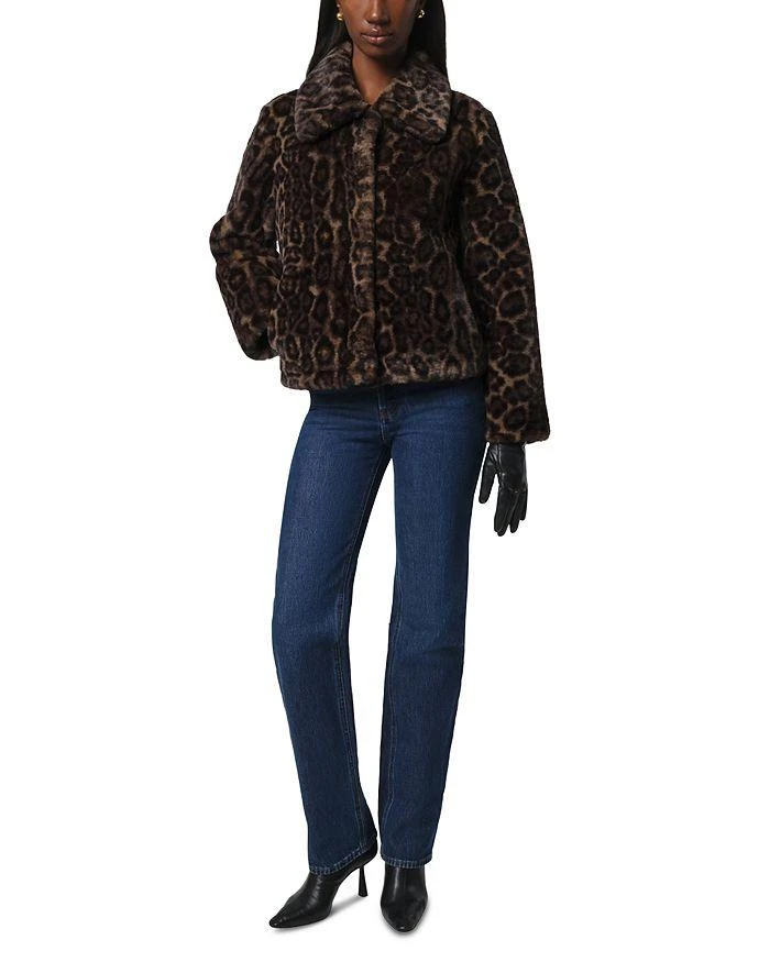 Apparis Elis Faux Fur Leopard Print Jacket 2