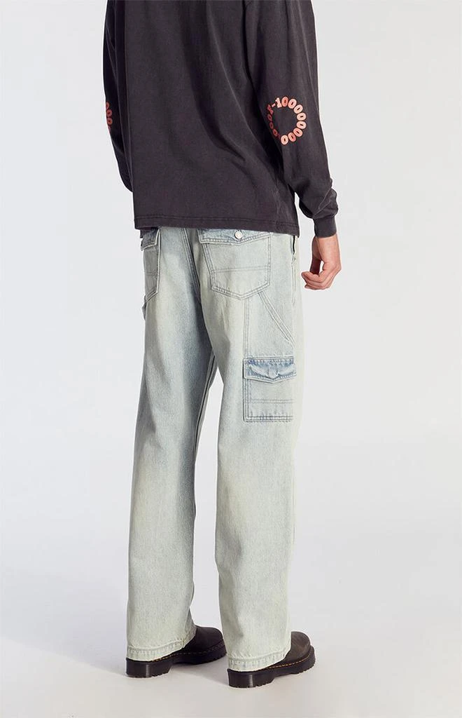 PacSun Dylan Baggy Jeans Cargo Carpenter Light Indigo 4