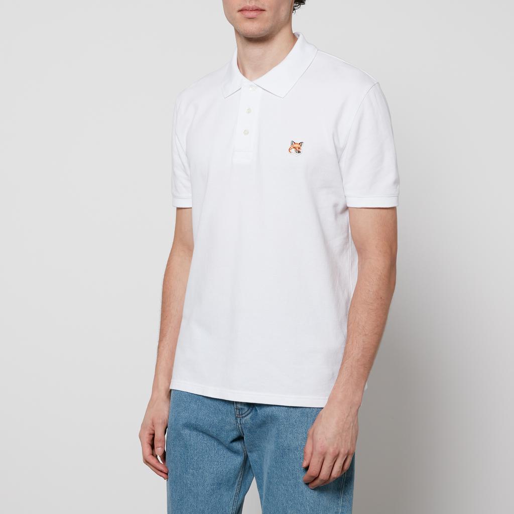 Maison Kitsune Maison Kitsuné Fox Head Cotton-Piqué Polo Shirt