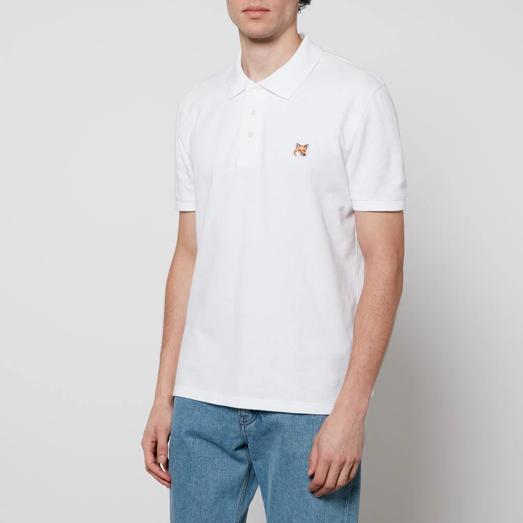 Maison Kitsuné Maison Kitsuné Fox Head Cotton-Piqué Polo Shirt 1