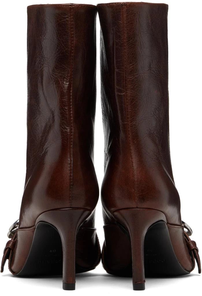 COPERNI Brown Ankle Heeled Belt Boots 2