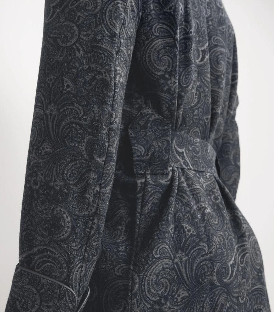 Daniel Hanson Wool Paisley Print Dressing Gown 4