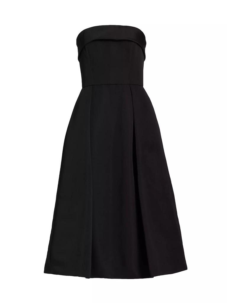 Amsale Faille Strapless Dress