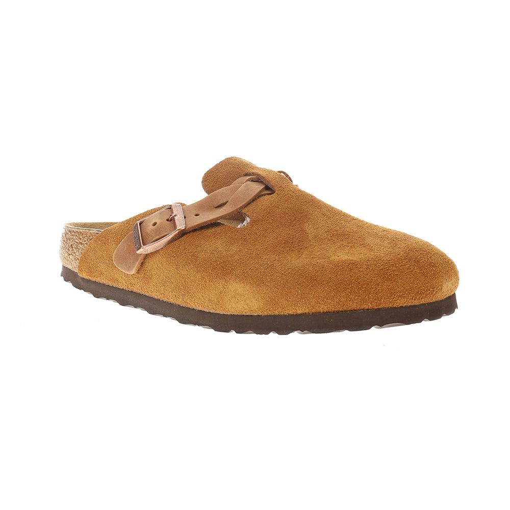 Birkenstock Boston Braid Suede Clogs