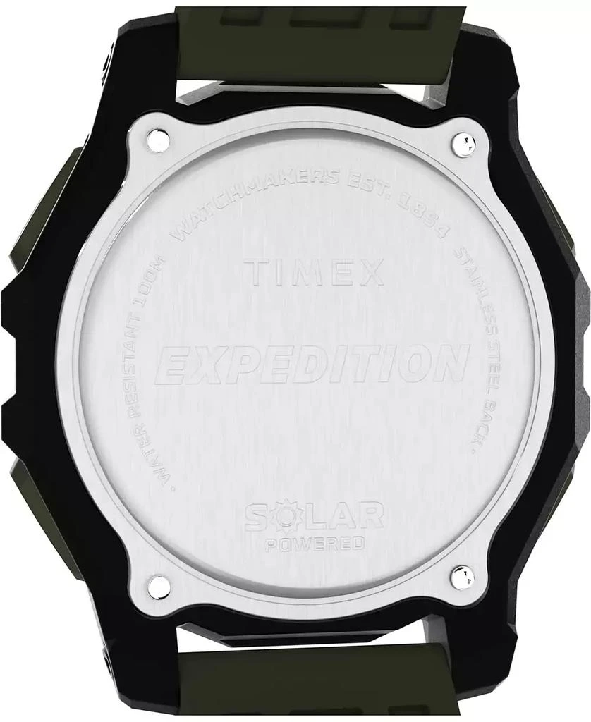 Timex Men's Chronograph Green Silicone Watch, 49mm 5