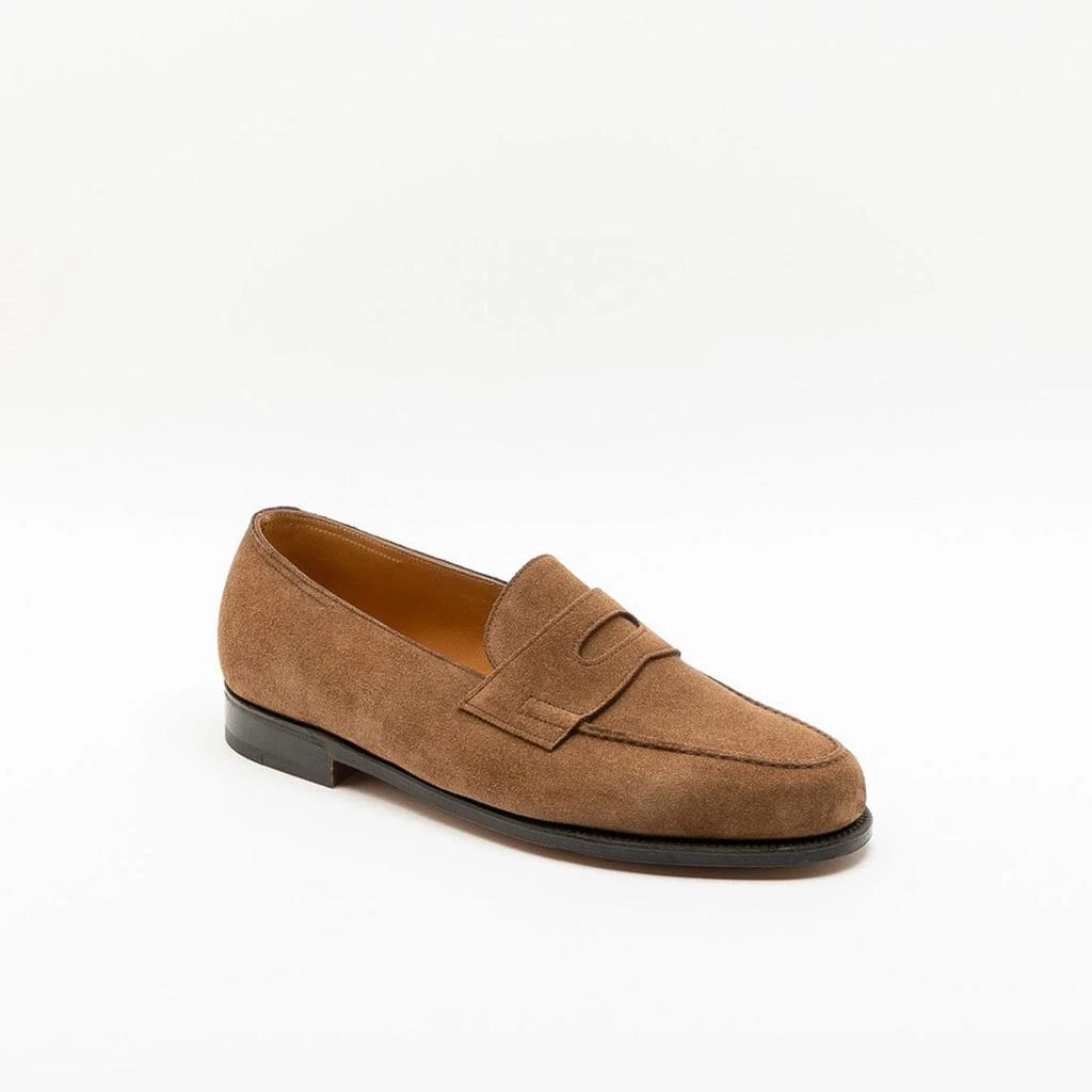 John Lobb Lopez Saddle Suede Unlined Penny Loafer 1