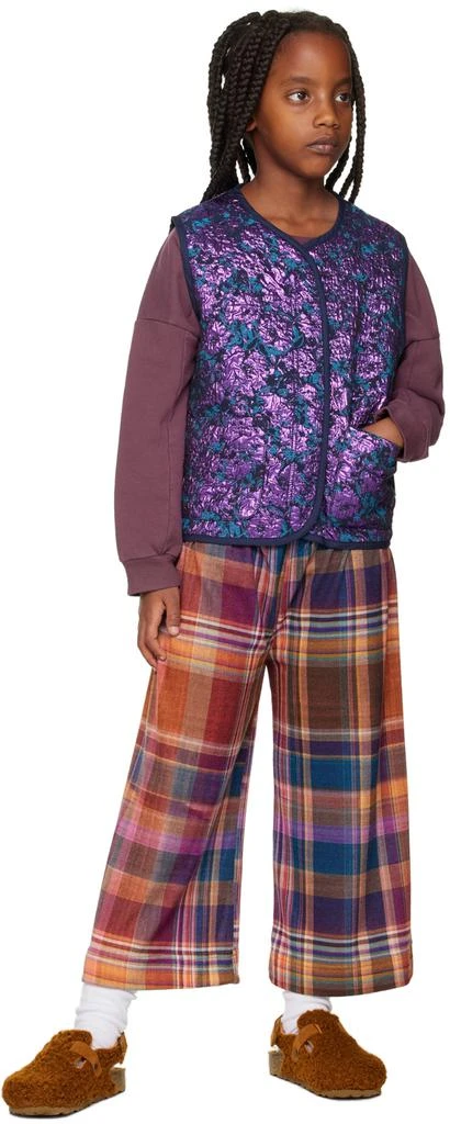 Daily Brat Kids Purple Glossy Jacquard Vest 4