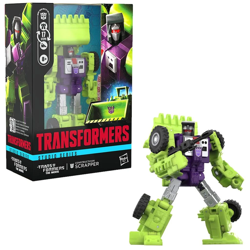 Transformers Transformers Toys Studio Series Voyager Class The Movie Constructicon Scrapper, 6.5-inch Converting Action Figure, Robot Toys, 8+ 10