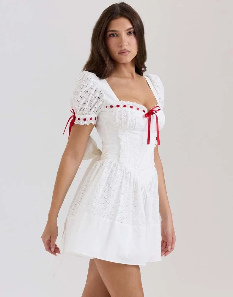 Shop House of CB Jana broderie anglaise puff sleeve mini dress in white on Sale at BeyondStyle Get 61% Off House of CB Jana broderie anglaise puff sleeve mini dress in Shop House of CB Jana broderie anglaise puff sleeve mini dress in white on Sale at BeyondStyle Get 61% Off House of CB Jana broderie anglaise puff sleeve mini dress in