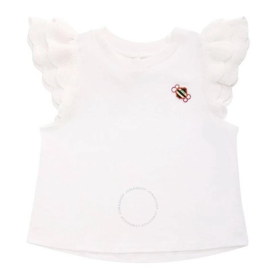 Zimmermann Girls Junie Frill-Sleeve T-Shirt 1