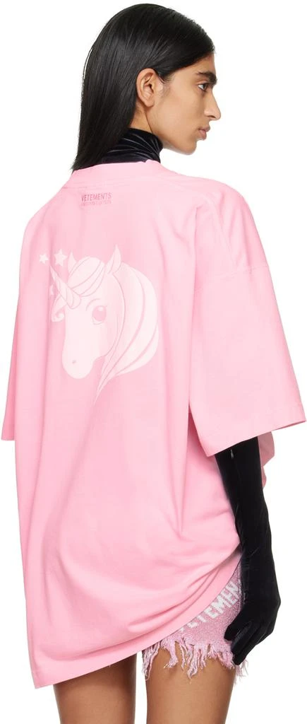 Vetements Pink Unicorn T-shirt 3