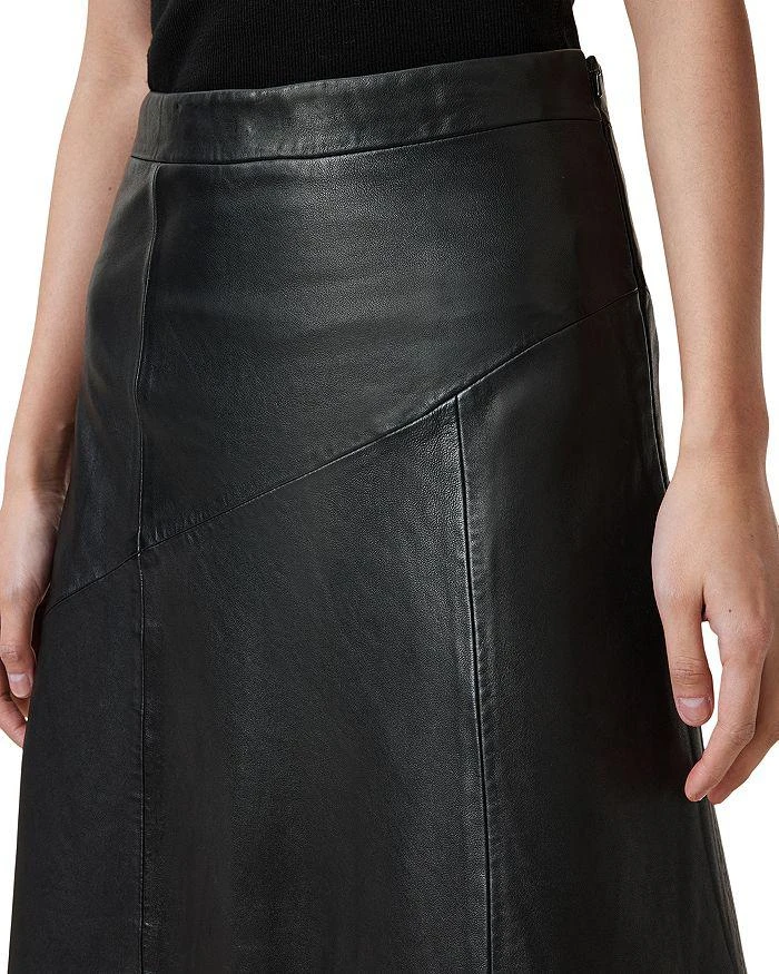 ALL SAINTS Giana Maxi Leather Skirt 4