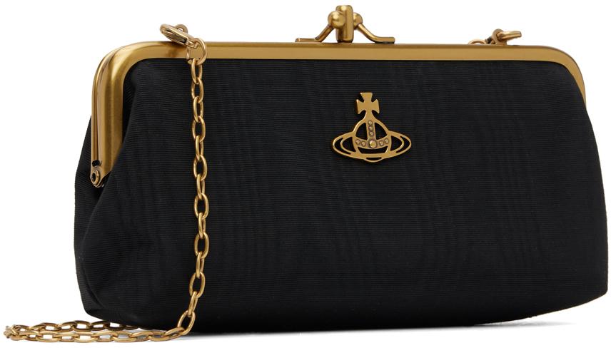 トートバッグ Vivienne Westwood Women's DB Frame Pulse Chain Bag Black Vivienne Westwood Black DB Frame Chain Bag - Shoulder Bags