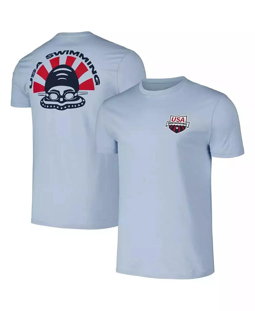 Flomotion Men's and Women's Powder Blue USA Swimming Swimmer T
