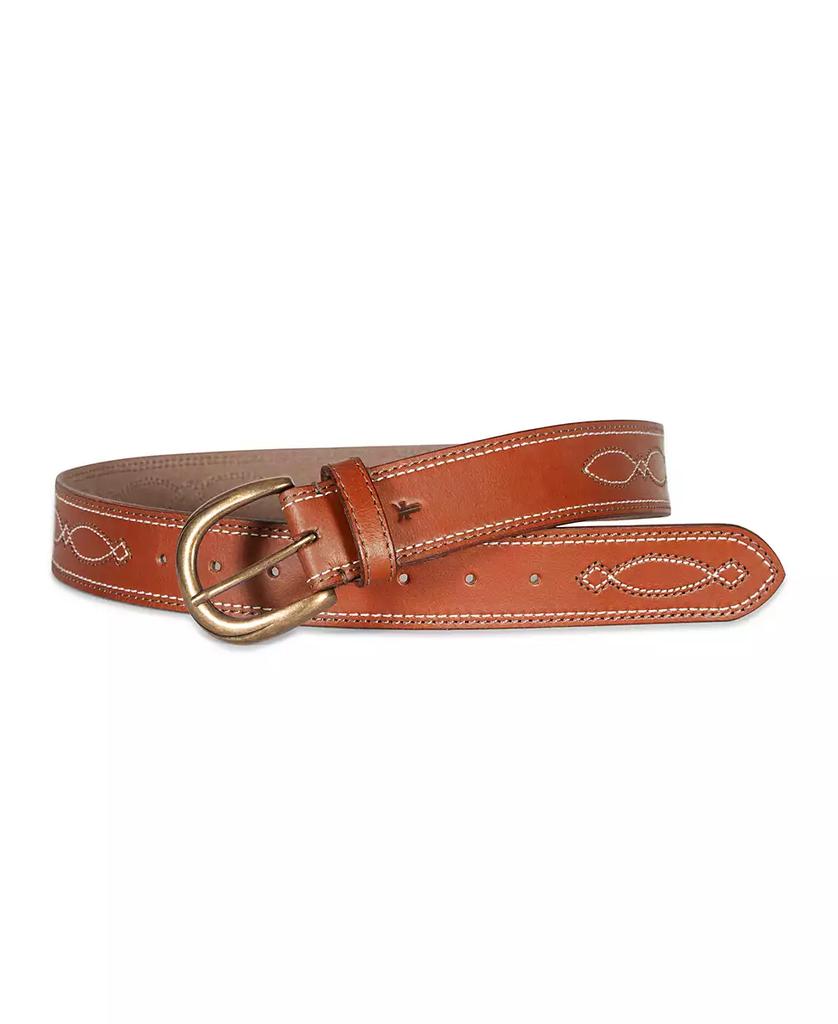 Frye Women's Two-Tone Stitch Belt