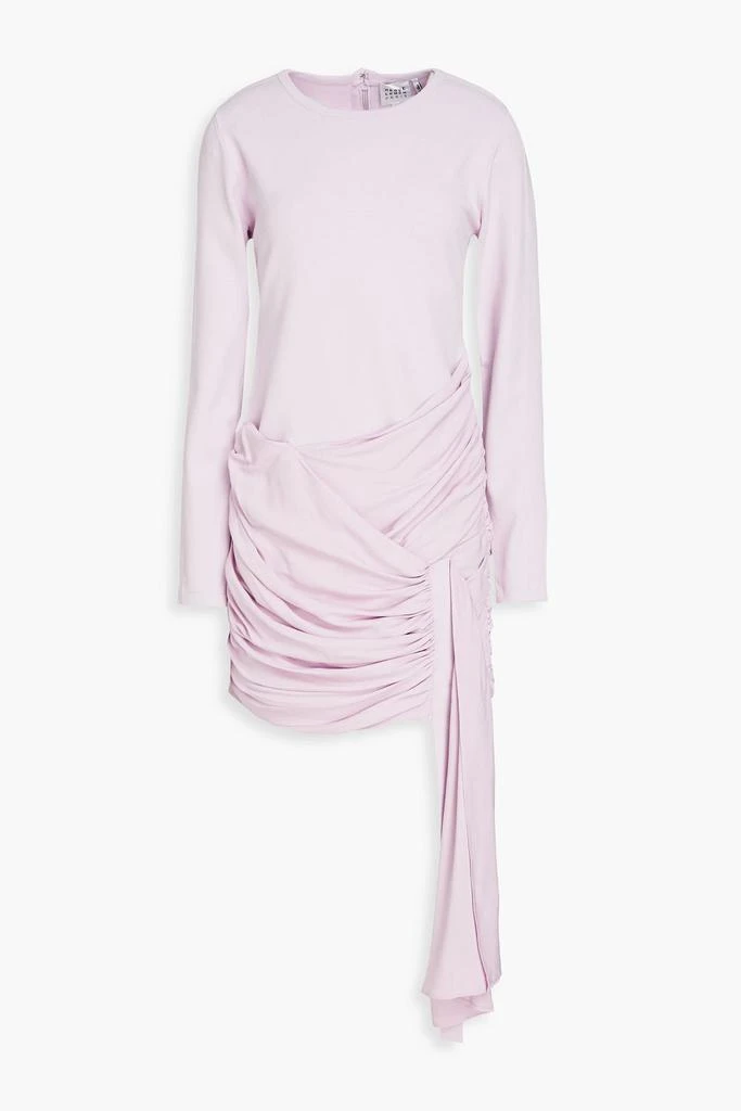 Herve Leger Draped ruched jersey mini dress 1