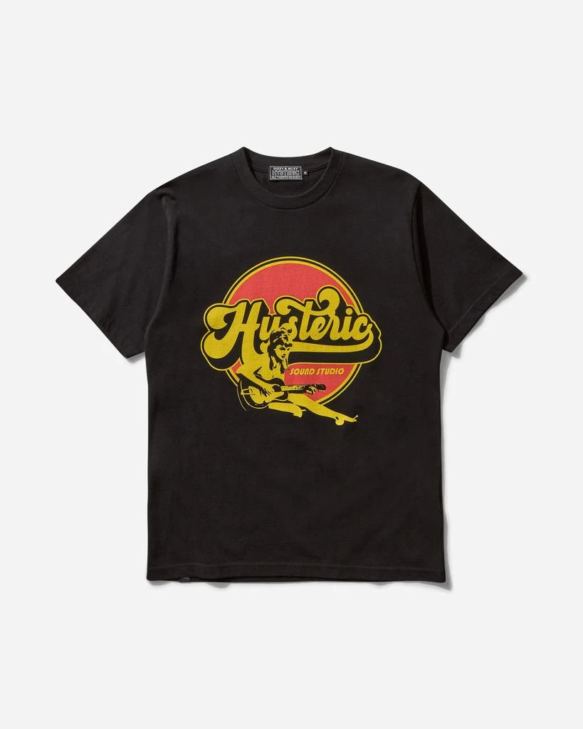 Hysteric Glamour Men's Hysteric Sound Studio T-Shirt Black 1