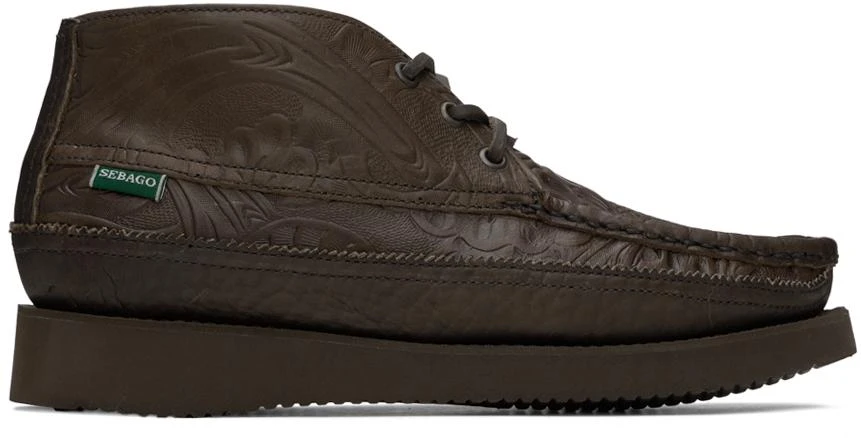 SEBAGO Brown Miwak Canoe Boots 1