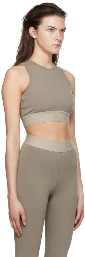 Essentials Taupe Cotton Tank Top 2
