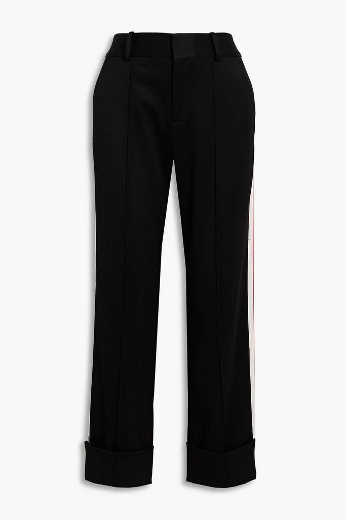 Alice + Olivia Ming striped cady straight-leg pants 1