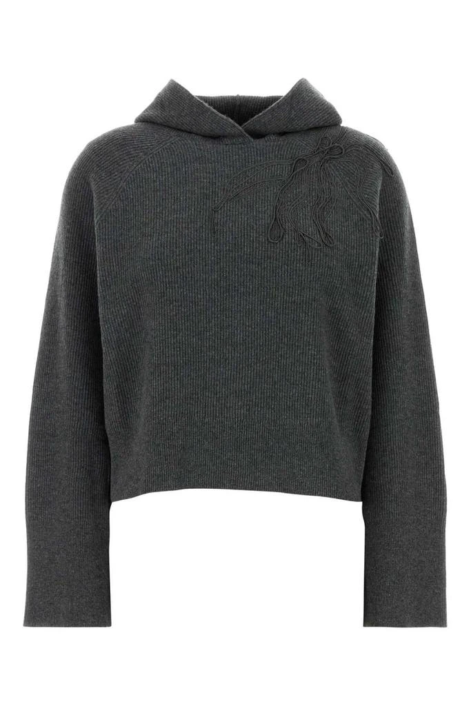 Brunello Cucinelli Brunello Cucinelli Shiny Flower Embroidered Sweater from Cettire