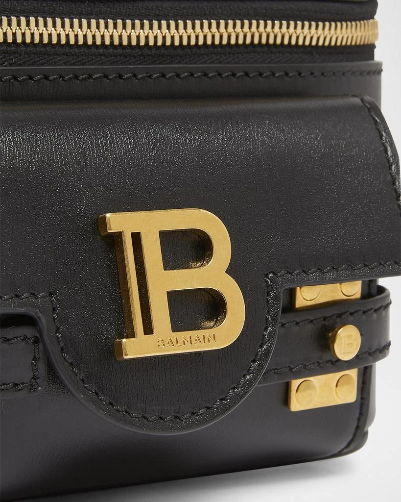 Balmain B Buzz Zip Vanity Top-Handle Bag in Calfskin 6