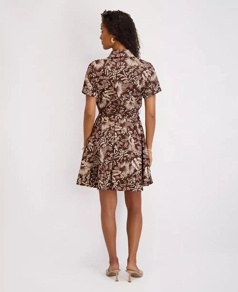 Kensie Women
s Printed Short-Sleeve Shirtdress 5
