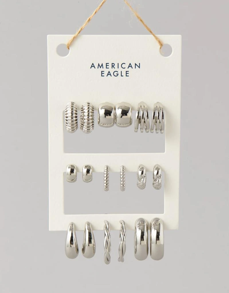 AE AEO Hoop Earrings 9-Pack 2