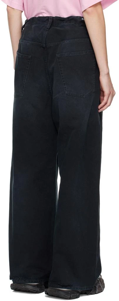 Balenciaga Navy Oversized Baggy Jeans 3