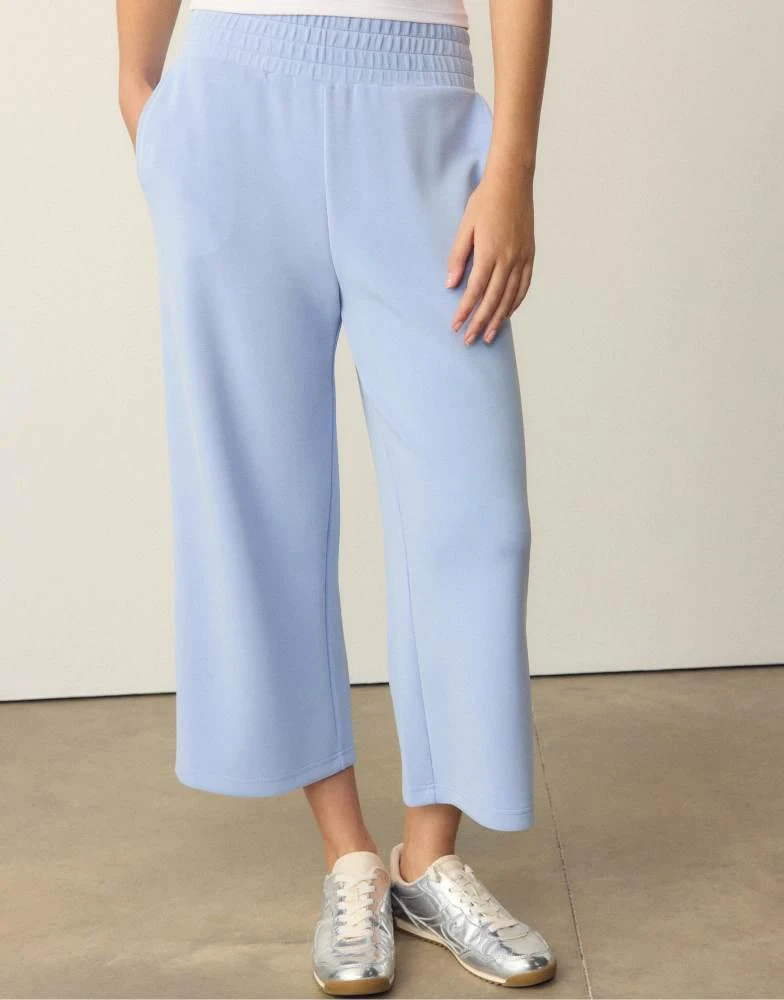 Stradivarius Stradivarius Soft-touch culottes in sky blue 2
