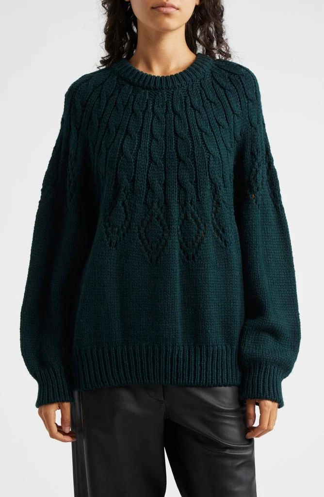 A.L.C. Montie Merino Wool Cable Knit Sweater 1