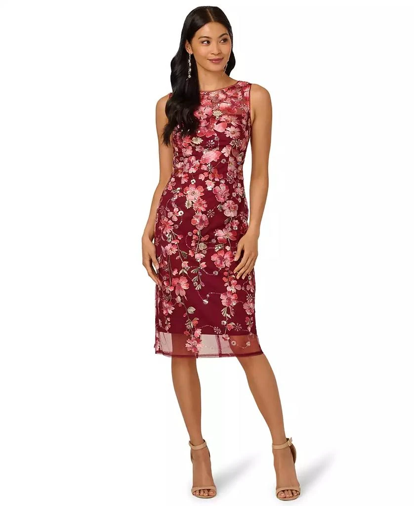 green emerald velvet dress Adrianna Papell AP1D104769 main image 0