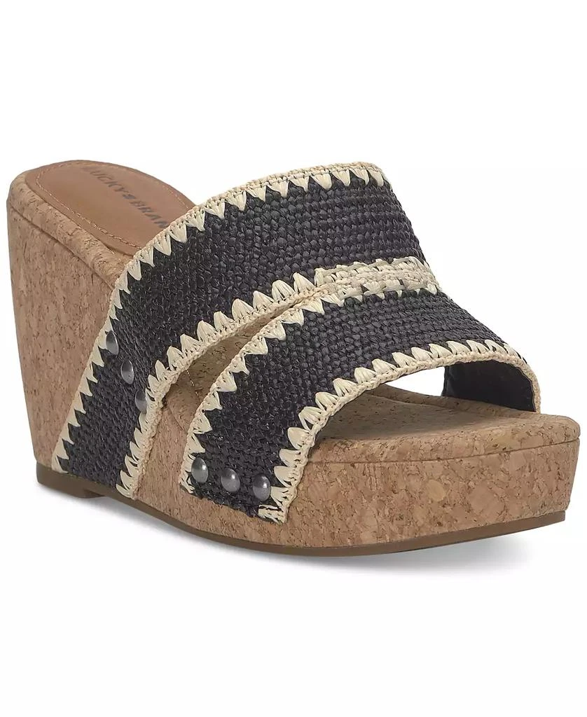 Lucky Brand Women's Vickta Platform Wedge Sandals 1